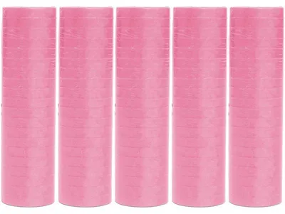 Zdjęcie produktu dla 5 rolek papierowych serpentyn, kolor różowy | trudnopalne