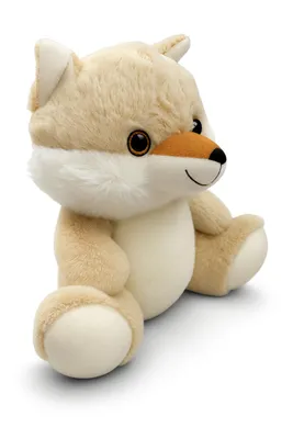 Produktbild von Plüschtier Wolf 28 cm Hellbraun Beige – Weiches Kuscheltier aus Plüsch