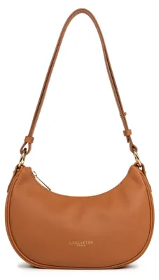Image de Sac bandoulière Lancaster, modèle Zippé S, ligne Donna, couleur camel