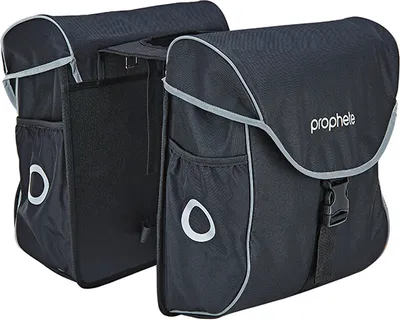 Produktbild von Prophete Doppelpacktasche, 2 x 20 Liter Volumen, wasserabweisend, werkzeugfreie Gepäckträgermontage, reflektierende Elemente, zusätzliche Außenfächer