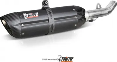 Zdjęcie produktu dla Układ wydechowy Mivv Suono, czarny, z homologacją ABE, przeznaczony do motocykla Yamaha YZF-R1 1000, rocznik 2007-2008