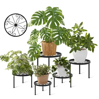 Produktbild von Bamworld Mehrere Größen: 5 verschiedene Größen (28cm/25cm/23cm/20cm/17cm) aus hochwertigem Metall mit 4 Stützpunkten, extrem stabil und standfest
