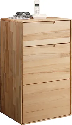 Produktbild von Kommode 51 cm breit modern in massiver geölter Buche KALAMANTA-69