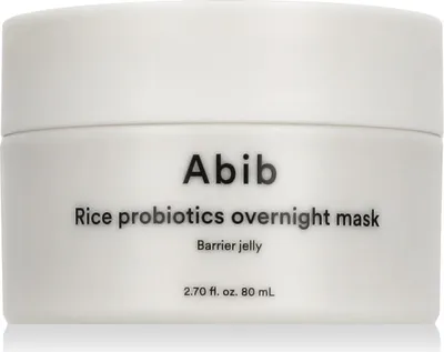 Zdjęcie produktu dla ABIB Rice Probiotics Overnight Mask Barrier Jelly 80 ml – Maska na noc z probiotykami ryżowymi w formie żelu-barierowego