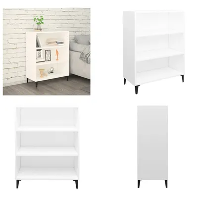 Produktbild von vidaXL Sideboard Weiß 69,5x32,5x90 cm Holzwerkstoff - Sideboard - Sideboards - Schrank - Lagerschrank