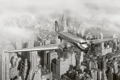 Produktbild von Fototapete - Airplane 375x250cm - Vliestapete