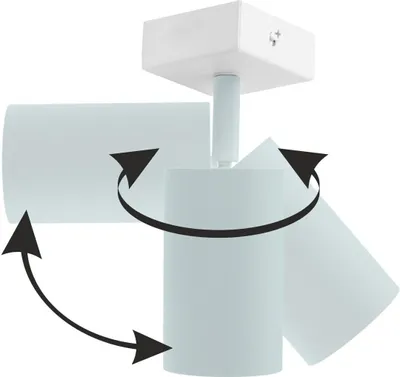 Immagine prodotto di Profilo da soffitto Qualis bianco 6xGU10x40W in metallo, dimensioni: 14x119x6 cm, IP20, IdeaLED