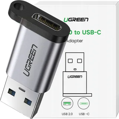 Obrázek produktu pro Adaptér Ugreen Usb C (samice) - Usb (samec) Usb 5Gbs Grey
