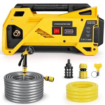 Akku-Wasserpumpe 20 V, 80 W, 12 L/min, 30 m, selbstansaugend