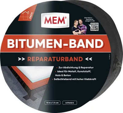 Produktbild von MEM Bitumen-Band 10 m x 7,5 cm schwarz