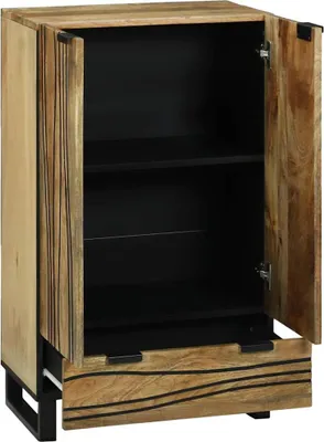 Produktbild von vidaXL Hochboard Braun 60 x 33 x 100 cm massives Mangoholz