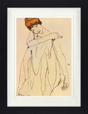 Produktbild von Egon Schiele Gerahmtes Bild Mit Edlem Passepartout | Wand-Bilder | Im Bilderrahmen - Die Tänzerin, 1913 (40 x 30 cm)