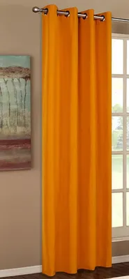 Produktbild von Verdunkelungsvorhang mit Ösen, einfarbig, 245x140 cm, Orange