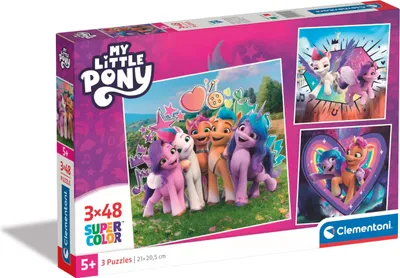 Image de Puzzle CLE 3x48 SuperKolor MyLittlePony 25322