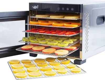 Zdjęcie produktu dla Vita5 Vita5 Nobel PRO 6 Suszarka do żywności – suszarka – stal nierdzewna – 24-godzinny timer – panel sterowania LED – suszarka – 6 poziomów