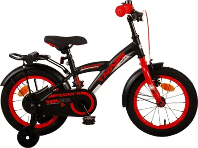 Image de Thombike 14 pouces 22,5 cm Garçon Frein à rétropédalage Noir/Rouge
