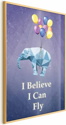 Produktbild von Posterpapier Poster - Flying Elephant 60x90 cm Für Kinder m-C-0289-ao-a
