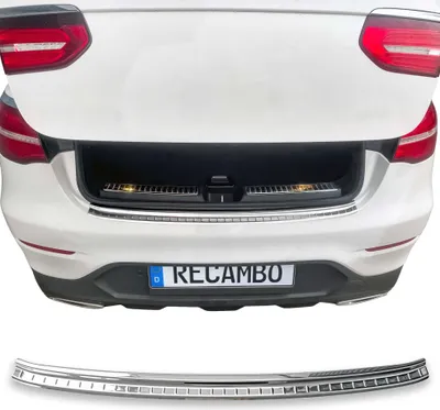 Produktbild von Chromowana osłona zderzaka ze stali nierdzewnej odpowiednia dla Mercedes GLC Coupe C253 | BJ od 2016&gt