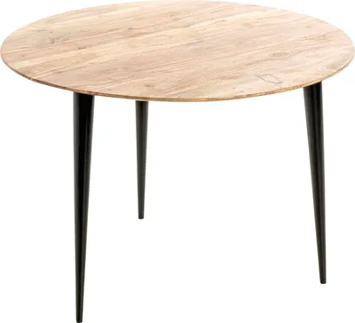 Produktbild von HAKU Beistelltisch Couchtisch akazie, schwarz - Massivholz, Metall, B/H/T: 65x46x65 cm