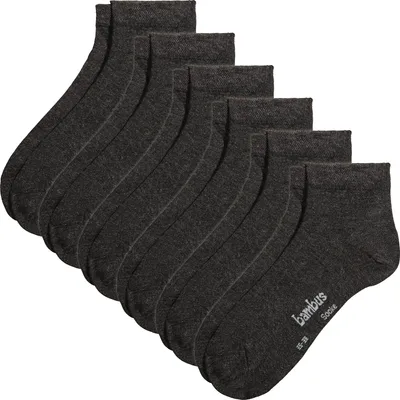 Produktbild von Erwin Müller Damen-Kurzsocken 6 Paar anthrazit 35 - 38