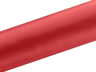 Produktbild von Glatter Satin-Tischläufer, Dekoration, Rot, 16 x 9 m
