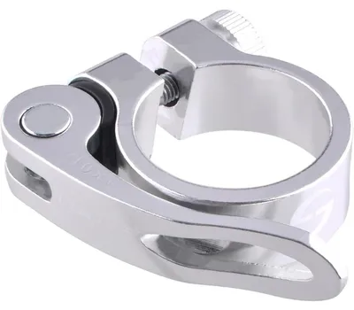 Produktbild von Sattelklemme Schnellspanner 31,8 mm Aluminium Silber Ultraleicht Fahrradzubehör MTB Rennrad