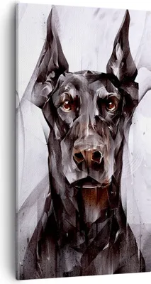 Produktbild von Bild auf Leinwand - Leinwandbild - Hund Abstraktion - 55x100cm - Wand Bild - Wanddeko - Wandbilder - Leinwanddruck - Bilder - Kunstdruck - Wanddekoration - Leinwand bilder - Wandkunst - PA55x100-3999