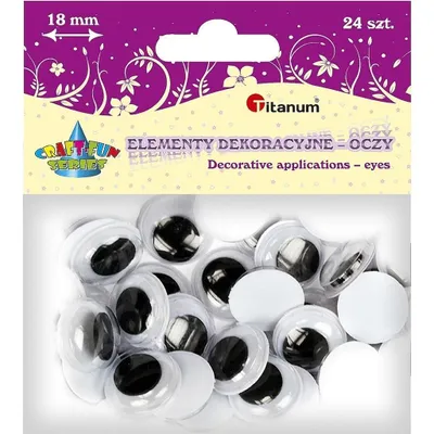 Immagine prodotto di Occhi senza colla o ciglia 18 mm 24 pezzi
