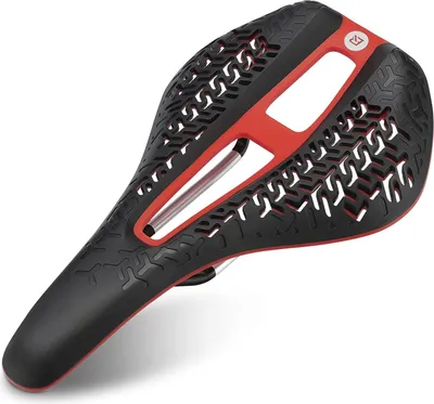 Produktbild von ROCKBROS Fahrradsattel Rennradsättel Sportsattel für Rennrad MTB Trekking, Schwarz rot