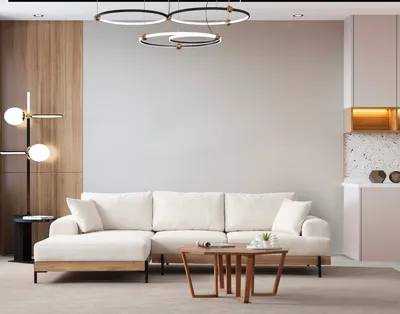 Produktbild von Hanah Home, Eti Oak Left - White, Ecksofa, BUCHENHOLZ / SPANPLATTEN, Weiß, 170x280 x 98 x 78 cm