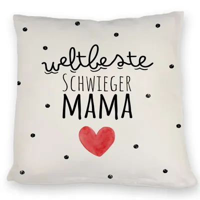Produktbild von Schwiegermutter Kissen mit Spruch Weltbeste Schwiegermama