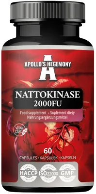 Produktbild von Nattokinase High Strength 100mg (2000 FU) - 60 Vegane Kapseln