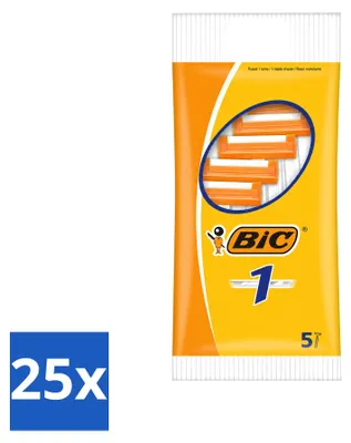 Image de 25 rasoirs jetables BIC 1 à lame unique - Pack économique - 25 pièces
