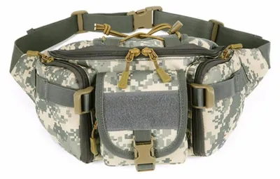 Immagine prodotto di Borsa da cintura tattica, ideale per attività all'aperto, campeggio, escursioni, ciclismo, motivo Acu Digital