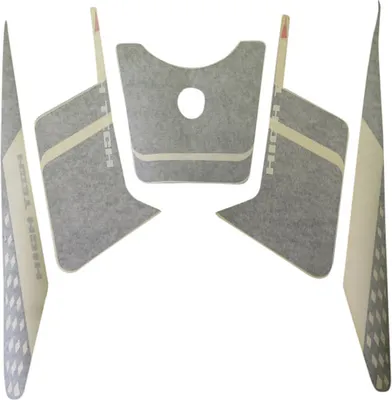 Produktbild von Aufkleber schwarz Sticker Nachbildung Roller 87700-110-000-S Motorroller.de Nachbildung-Aufkleber Klebeetikett Mokick Ersatzteil Service Inpektion Direktimport