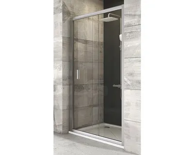 Obrázok produktu pre Sprchové dvere RAVAK Blix BLDP2-100 satin+Transparent 190x97-101 cm 0PVA0U00Z1