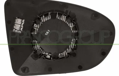 Produktbild von PRASCO Spiegelglas Außenspiegel Links für NISSAN Qashqai / Qashqai +2 I (J10, NJ10) Beheizbar Konvex DS7107514