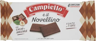 Produktbild von Campiello Novellino cacao Kekse Kakao und Haselnuss 350g Kuchen Butterkeks