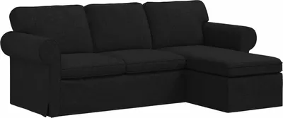 Immagine prodotto di vidaXL Divano Nero 215 x 138 x 80 cm Tessuto