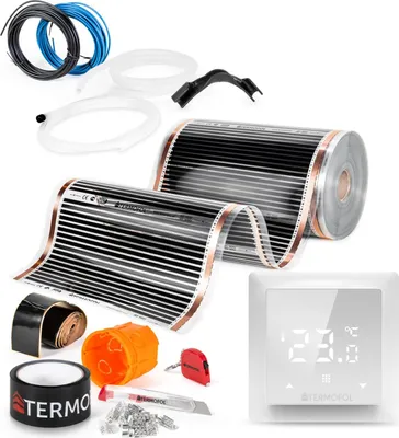 Produktbild von Termofol Elektrische Heizfolie mit Thermostat H6, Weiß, 60 W/m², 6m²