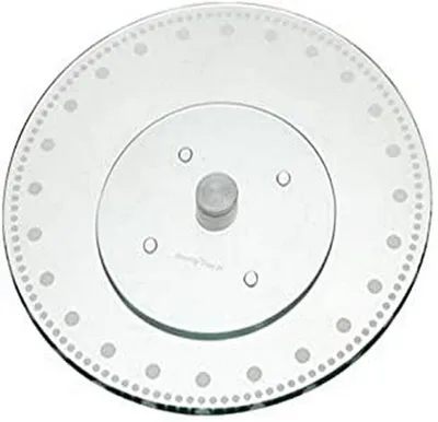 Drehbarer Kuchenteller aus Glas, 30 cm, transparent