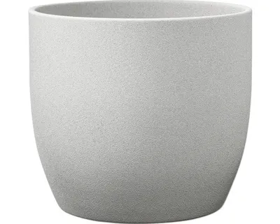 Produktbild von Blumentopf Soendgen Basel Stone Keramik Ø 13 cm H 12 cm hellgrau