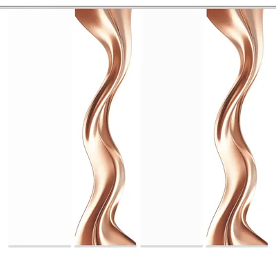 Produktbild von Schiebegardine OAKLEY, Seidenoptik, Digitaldruck, 245x60 cm, Wellenmotiv, mit Zubehör