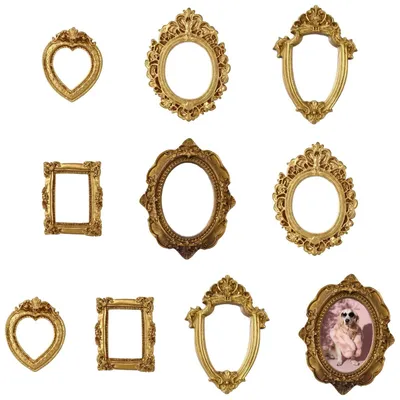 Image de 30 mini cadres photo vintage, découpés – Idéal pour la décoration DIY