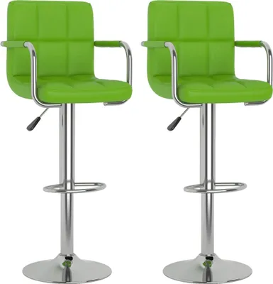 Produktbild von vidaXL Barhocker 2 Stk. Grün Kunstleder