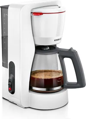 Image de Machine à café 1200 W, récipient en verre de 1,25 l, 10 à 15 tasses, blanche