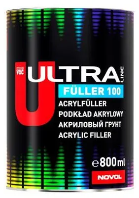 Zdjęcie produktu dla PODKŁAD AKRYLOWY CZARNY WYPEŁNIAJĄCY Novol ULTRA FULLER 100 960ml ZESTAW