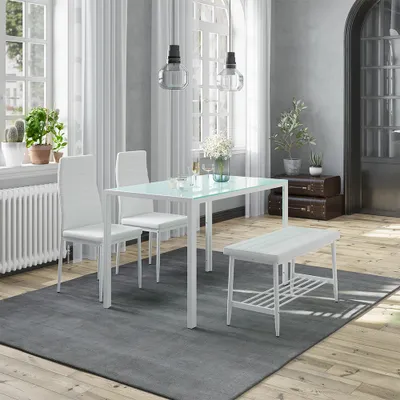 Obrázek produktu pro Jídelní set Vicco Grand Bílá 120 x 70 cm 4 díly, Model 51843