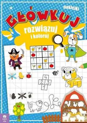 Immagine prodotto di Kolorowanka edukacyjna Główkuj Rozwiązuj i Koloruj