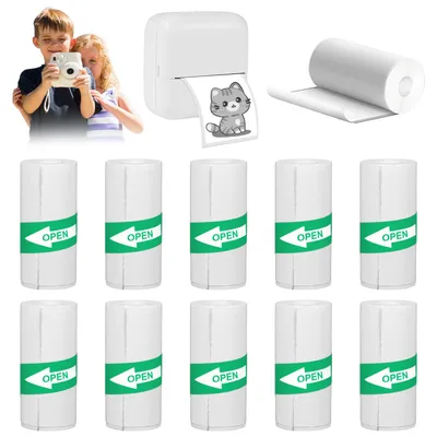 Productafbeelding van 10 rollen thermisch papier voor kindercamera, 57 x 25 mm